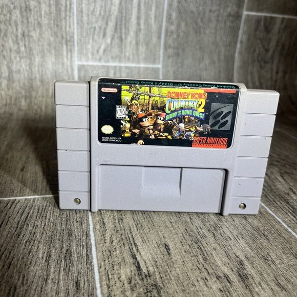 Donkey Kong Country 2 Diddy's Kong Quest (Super Nintendo SNES)Works Nice Shape🔥